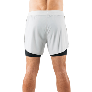 กางเกงขาสั้นออกกำลังกายผู้ชาย Flex 2 in 1 พร้อมซับในรัดรูป แห้งเร็ว น้ำหนักเบา เหมาะสำหรับยิม วิ่ง ฟิตเนส ชุดกีฬา รับผลิตตามแบบ (OEM) ขายส่ง - Product Image 2