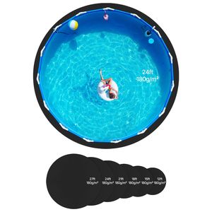 Tappetino per Piscina Rotonda Extra Spesso da 24 Piedi, Rivestimento Riciclato per Piscina Interrata, Previene Forature, per Uso Familiare - Product Image 5