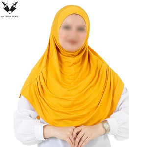 Hijab châle en coton jaune de qualité supérieure, confortable, léger, mode modeste, respirant, foulards hijab pour usage quotidien, femmes - Product Image 3
