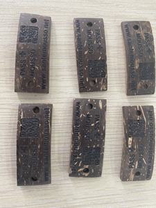 Vietnam usine noix de coco en bois coupée en morceaux pour bijoux/matériau de perle de coquille de noix de coco naturelle pour la décoration de sac à main de bijoux - Product Image 4