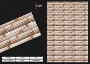 Azulejos cerámicos para pared de 300x600 mm de Wall Innovation, para baño y cocina, con acabado brillante, mate, textura de azúcar tallado, diseño de pared interior de lujo. - Product Image 2