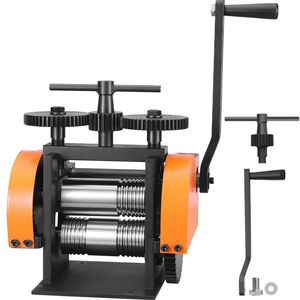 Laminatoio per Gioielli in Metallo da 45mm, Rapporto di Trasmissione 1:2.4, Pressa da 0.6mm, Multifunzione, Rullo da 1.77"/6mm - Product Image 1