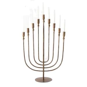 Menorah de Último Diseño para Sostener Velas de Forma Segura, para Celebraciones de Hanukkah, Navidad, Pascua, Reuniones Familiares, Menorah en Plata - Product Image 6