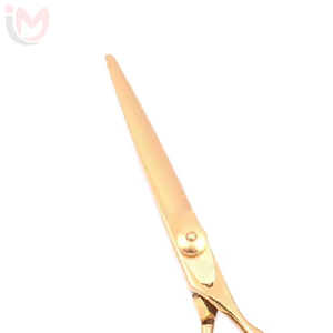 Ciseaux de coiffure professionnels en acier inoxydable à haute teneur en carbone, pointe affûtée, pour droitiers, manche moyen, ciseaux de coupe de cheveux - Product Image 2