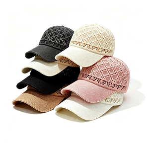 Gorra de béisbol de malla transpirable para mujer, con visera hueca, protección solar, ajustable, ligera, para viajes al aire libre - Product Image 4
