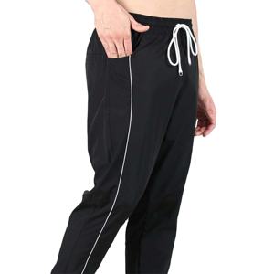 Pantalon de survêtement évasé décontracté pour homme en toile légère, respirante et écologique, avec impression graphique personnalisée effet délavé à l'acide léger, vente en gros - Product Image 3