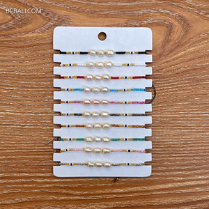 สร้อยข้อมือลูกปัดใหม่พร้อมจี้ช่างฝีมือหลากสีทำด้วยมือ - Product Image 4