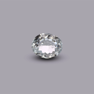 Natural Sky Blue Aquamarine 5 Carat Oval Faceted Loose Gemstone for Fine Jewelry - Product Image 1
