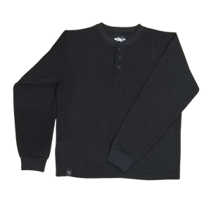 Pull-over décontracté noir uni à manches longues en coton doux et respirant pour usage quotidien – Vente en gros - Product Image 1