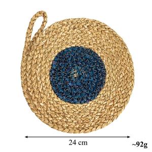 Vintage Seagrass <b>Woven</b> Plate Mats Lightweight Bamboo Placemats Pads Colorful Wholesale Dining Table Accessories Cup <b>Coasters</b> - Product Image 4