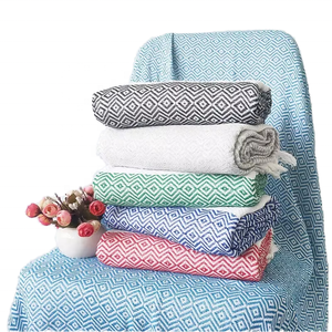 Serviette de Bain Fouta Premium Sans Sable Légère - Vente en Gros Personnalisée pour Sport et Avion 100% Coton Écologique - Product Image 3