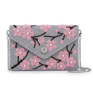 Bolsos de Lujo para Mujer, Personalizados, Bordados, con Cuentas, Estilo Bohemio, de una Sola Correa, Tipo Sobre, con Cierre de Gancho y Bucle, Forro de Poliéster - Product Image 1