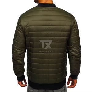 2026 Hot Selling Sporty Plain Casual Men's Unisex Bomber <b>Jacket</b> Custom Logo Canvas <b>Waterproof</b> Oversized - Product Image 6