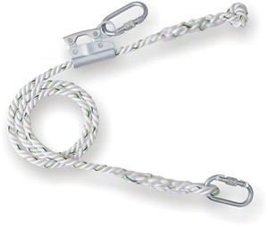 Cuerda de Seguridad de Poliéster y Acero para Trabajo en Altura, Hebilla de Conexión Rápida, 1200 kg de Resistencia a la Rotura, Certificación CE, Longitud Ajustable, 100 kg - Product Image 2