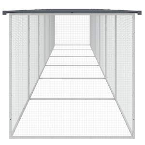 Grande cage à poulets en acier galvanisé anthracite, cage robuste pour animaux - Product Image 4