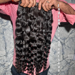 Cabello Humano Indio Virgen Sin Procesar de Doble Trama con Cutícula Alineada de un Solo Donante, Textura Rizada, Precio de Fábrica al Por Mayor - Product Image 1