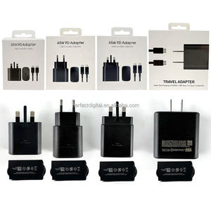 Adaptador de Viaje Tipo C para Reino Unido EP-TA800 de 25 W, <span class=keywords><strong>Cargador</strong></span> de Energía de Carga Súper Rápida TA845 de 45 W para <span class=keywords><strong>Samsung</strong></span> S23 S22 Ultra A73 <span class=keywords><strong>A53</strong></span> - Product Image 1