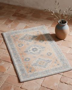 Tapis Mughal Imprimé Lavable en Machine, Motif Floral Traditionnel Moderne, Décoration d'Intérieur, Vente en Gros - Product Image 3