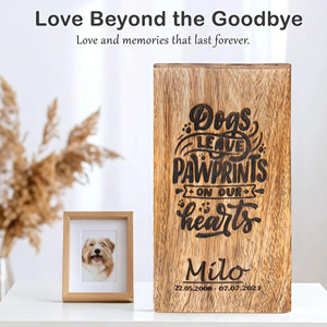Handcrafted Wooden Urn for Memorial Purposes Elegant Wooden Funeral Urn for Adults by AYAANS - Product Image 5