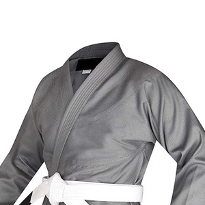 ชุดยูโด BJJ สีเทา ผ้าฝ้าย 100% ทนทาน สำหรับผู้ใหญ่ ใส่ได้ทั้งชายและหญิง ชุดศิลปะการต่อสู้ ทรงปกติ สีพื้น มีสินค้าพร้อมส่ง - Product Image 5