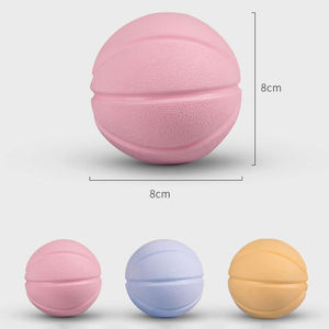 ของเล่นเคี้ยวสำหรับสุนัข TPR สีสันสดใส ทนทาน ทำจากยางแข็ง ลูกบอลเด้งดึ๋ง ของเล่นฝึกสุนัขแบบอินเทอร์แอคทีฟ ลูกบอล TPR มีเสียงบีบ ของเล่นสุนัข - Product Image 3