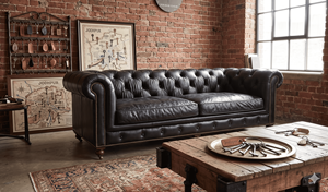Modern 3 Seater Chesterfield <b>Sofa</b> Soft Genuine Leather Couch Living Room <b>Sofas</b> Luxury Living Room Furniture Home Furniture - Product Image 1