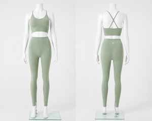 Conjunto de Yoga sin Costuras para Mujer, Leggings de Cintura Alta, Sujetador Deportivo, Ropa Deportiva para Gimnasio, Ejercicio y Fitness - Product Image 6