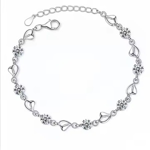 NOUVEAU Bracelet en Moissanite pour Femmes et Hommes, Bracelet en Moissanite à Tailles Variées pour Mariage, Bracelet en Moissanite Or Blanc - Product Image 2