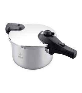 Olla a Presión Premium de 4L de Acero Inoxidable 18/10 con Sistema de Seguridad Avanzado, Tapa de Vidrio y Cesta para Vapor - Product Image 1