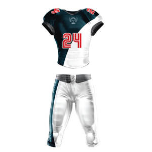 Uniforme de Fútbol Americano para Hombre 100% Poliéster con Diseños Personalizados, Colores Brillantes y Tela Resistente - Product Image 1