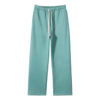 Pantalon de survêtement surdimensionné personnalisé en molleton épais délavé à l'acide, coupe ample 380 g/m², uni, personnalisable, jambe large pour homme