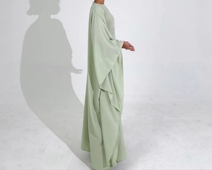 Gorgeous Dubai <b>Kaftan</b> for Women Traditional Islamic Breathable Floor Length Long Sleeve Wedding Dress - Product Image 6