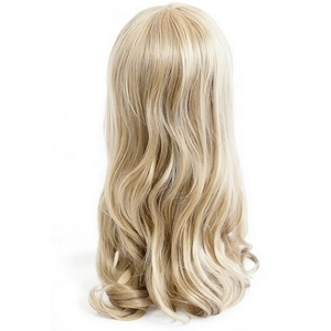 Perruque synthétique coréenne haut de gamme résistante à la chaleur - Perruque naturelle à ondulations lâches et dégradées avec frange pour femmes - Product Image 4