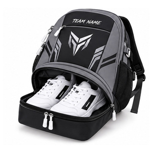 Sac à dos tactique avec compartiment pour chaussures, grande capacité, résistant à l'eau, en nylon, unisexe, pour les sports de plein air, gris, design géométrique - Product Image 6