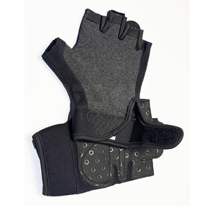 Gants de musculation professionnels noirs solides avec rembourrage amélioré de la paume |   Poignée antidérapante de qualité supérieure pour un équipement de musculation ultime - Product Image 6