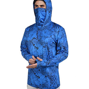 เสื้อฮู้ดตกปลาป้องกันรังสียูวีแบบกำหนดเอง ผู้ผลิต OEM ขายส่งจำนวนมาก รับผลิตเสื้อผ้ากีฬาภายใต้แบรนด์ของลูกค้า - Product Image 2