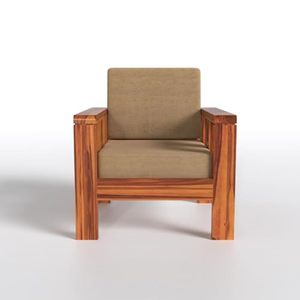 Juego de Sofás Minimalistas Hechos de Madera de Teca Sólida de Alta Calidad con Color Natural para Sala de Estar - Product Image 2
