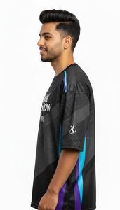 T-shirt surdimensionné à sublimation pour homme – Décontracté, tendance urbaine, coupe classique, tenue quotidienne – Polyester/Coton respirant - Product Image 3