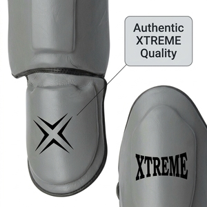 Protège-tibias MMA personnalisés, protège-tibias Muay Thai, taille personnalisée, cuir PU, protection de la cheville, protège-tibias de kickboxing, équipement sportif - Product Image 3