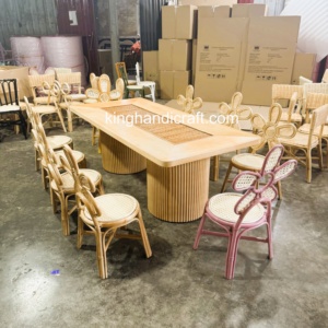 Silla Infantil de Ratán Tejida a Mano de Lujo para Eventos, Alquiler para Fiestas de Cumpleaños, Muebles para Preescolar, Fabricante OEM ODM - Product Image 3