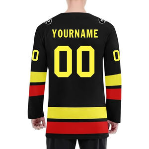 Maillot de hockey sur glace personnalisé en gros, fournisseur OEM USA, uniforme d'équipe personnalisé, chemise de hockey, sublimation, broderie, en vrac, 100% personnalisable - Product Image 6