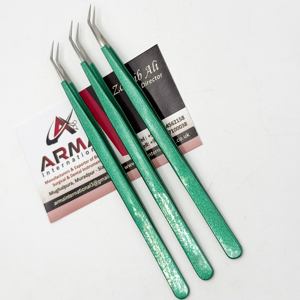 Extensiones de Pestañas de Punta Puntiaguda, Duraderas, de Fibra Sostenible, Probadas a Mano, Color Verde Metálico, de Acero Inoxidable, en Oferta - Product Image 4