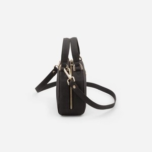 Sac à bandoulière en cuir noir bio HINDVANTA GLOBAL, fermeture éclair, capacité moyenne, pour usage quotidien, voyage et soirée - Product Image 3