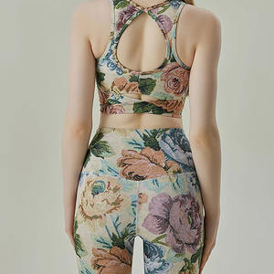 Ensemble de yoga sexy pour femmes, 2 pièces, legging taille haute, ensemble de yoga sublimé pour femmes sportives - Product Image 3