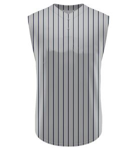Maillot de baseball sans manches personnalisé pour hommes, col boutonné, uniforme d'entraînement, vêtements de sport à séchage rapide, fournisseur OEM ODM en gros - Product Image 3