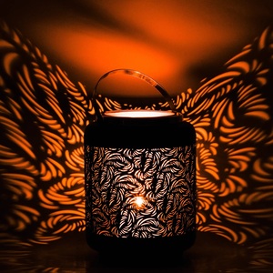 Wholesale <b>Moroccan</b> Customized Style Cylindrical Dual Tone Metal Votive Candle Holders for Home Weddings & Christmas <b>Decorations</b> - Product Image 4
