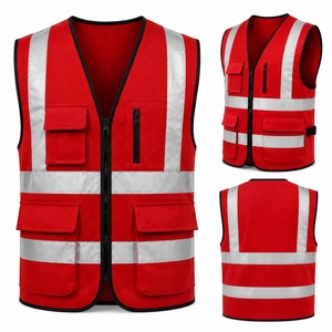 High Visibility Safety Vest Reflective <b>Mesh</b> Breathable Fabric Construction Workwear Custom Logo Wholesale Bulk Order - Product Image 6