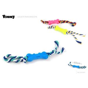 Giocattolo per Cani Yommy a Forma di Osso con Corda 8,5cm Giocattolo da Masticare per Animali Domestici - Product Image 1