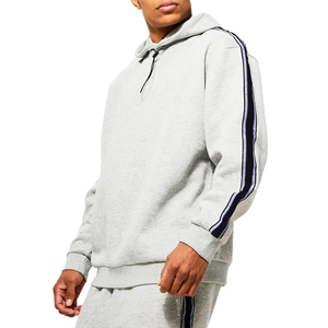 Custom Private Label Sportswear Men <b>Tracksuit</b> 2 1 Solid Unisex Eco-Friendly High Street Style Fleece Plus Size Hooded Drawstring - Product Image 2