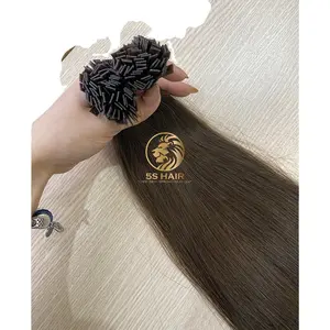 Extensiones de Cabello con punta de queratina, cabello virgen profesional, peluca de encaje HD, peines a granel